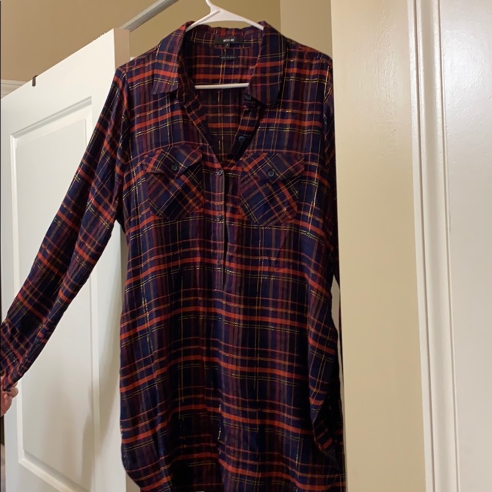 Plaid tunic